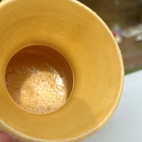 Vintage Sand Pottery 🌹 Floral Rose Bud Vase Bohemian Home Art Accent Decor - Picture 15 of 16